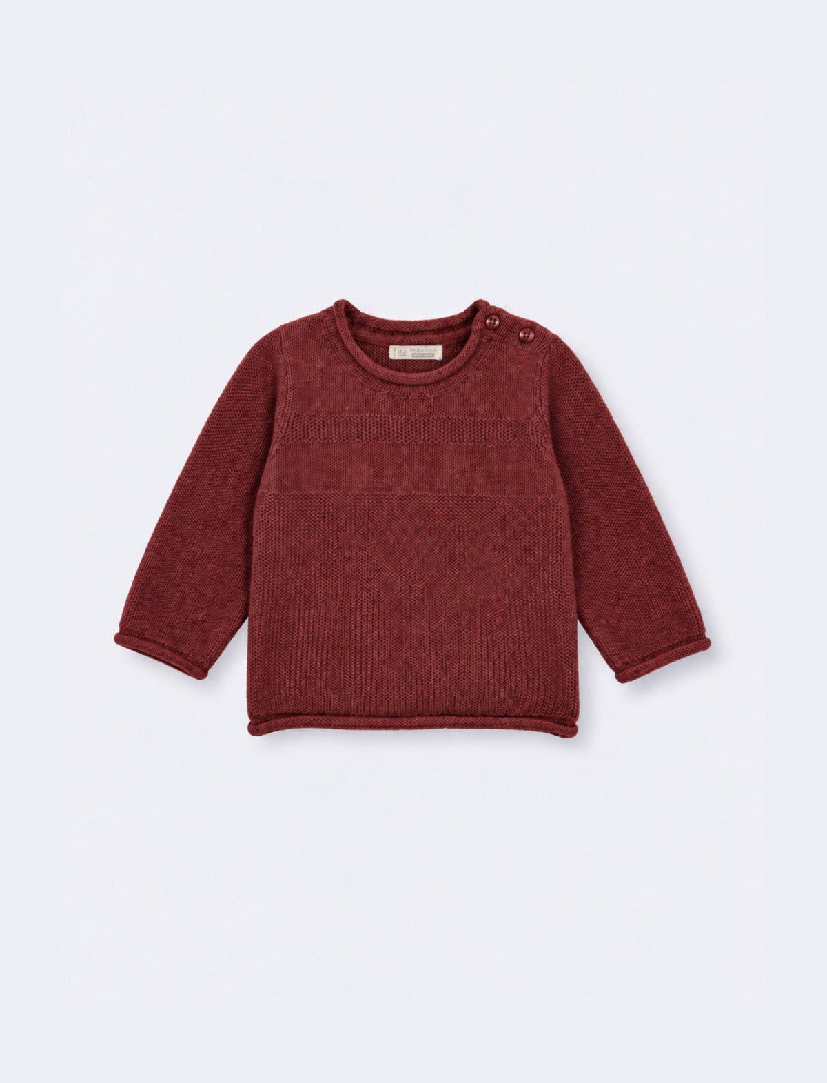 Crew neck sweater with front design - Green