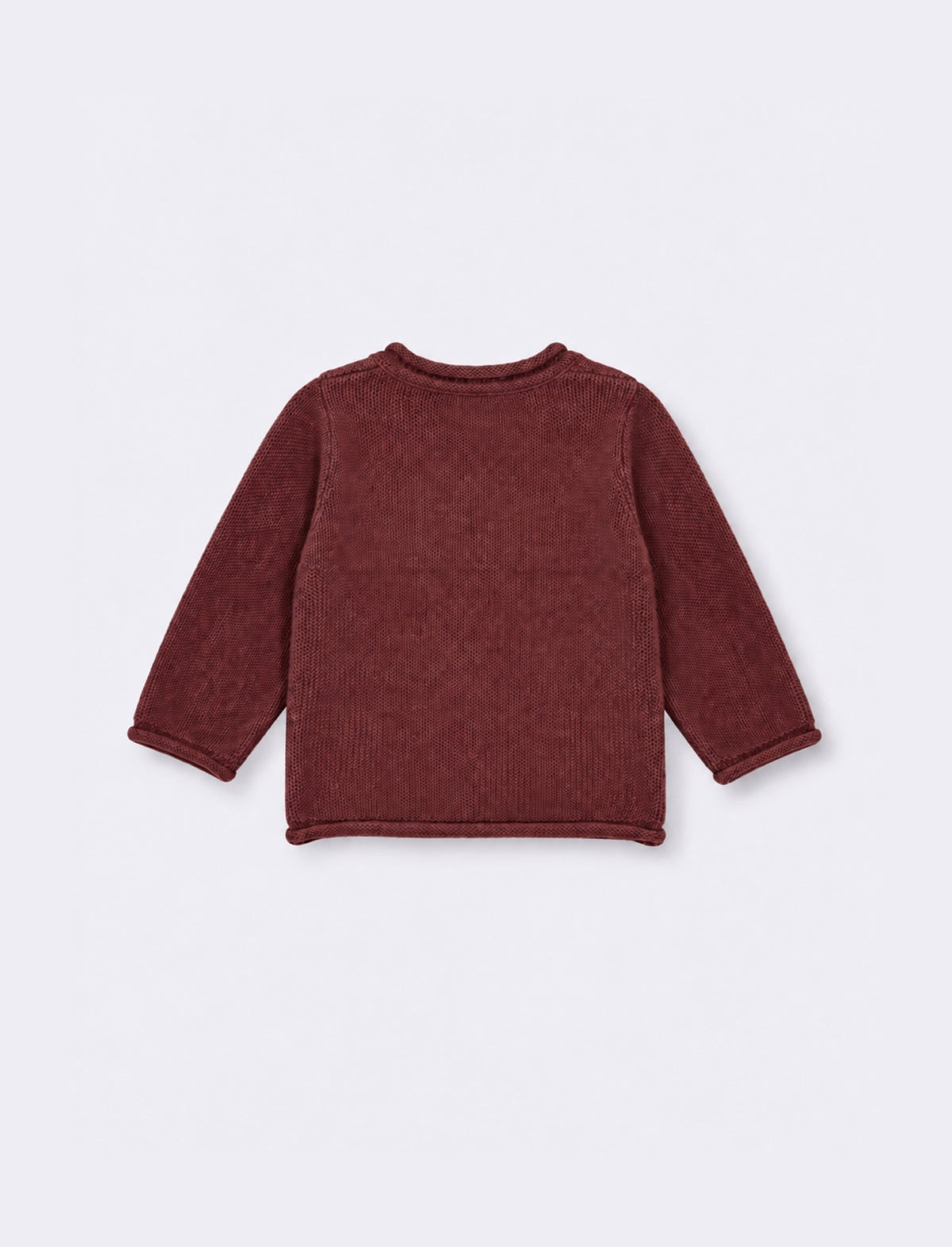 Crew neck sweater with front design - Green