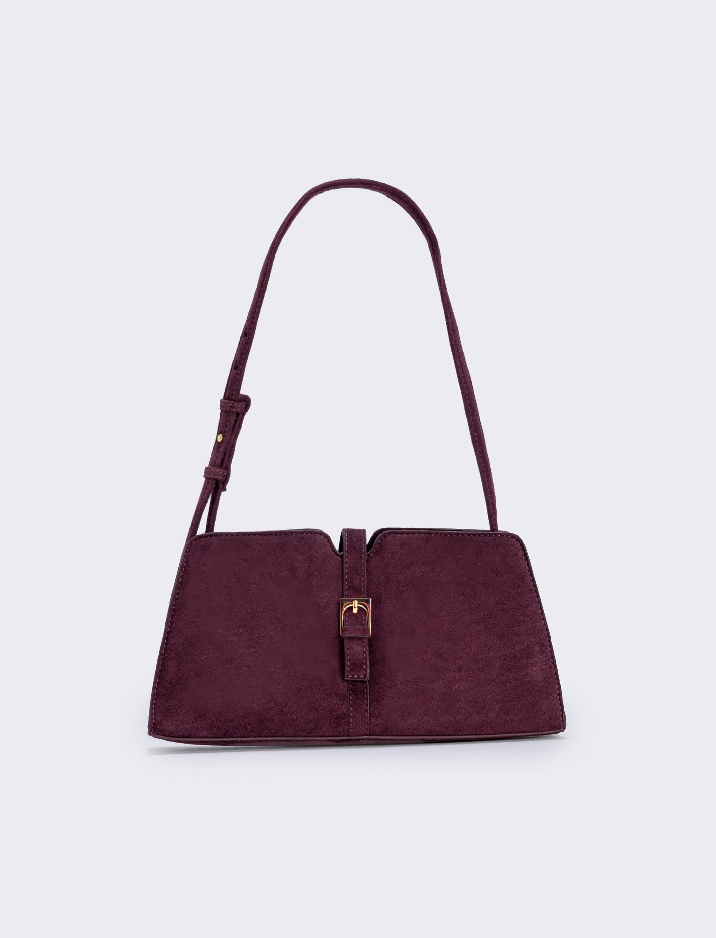 Borsetta suede chiusura con fibbia - Bordeaux