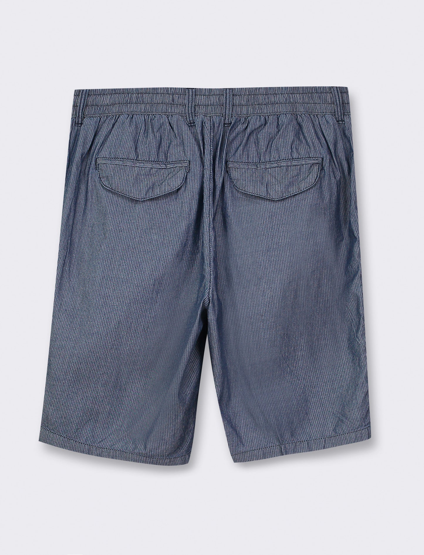 Bermuda chino gessato - Denim