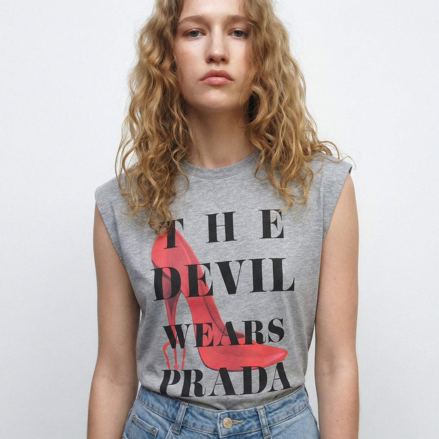 T-shirt The Devil Wears Prada Crew Neck - Grey