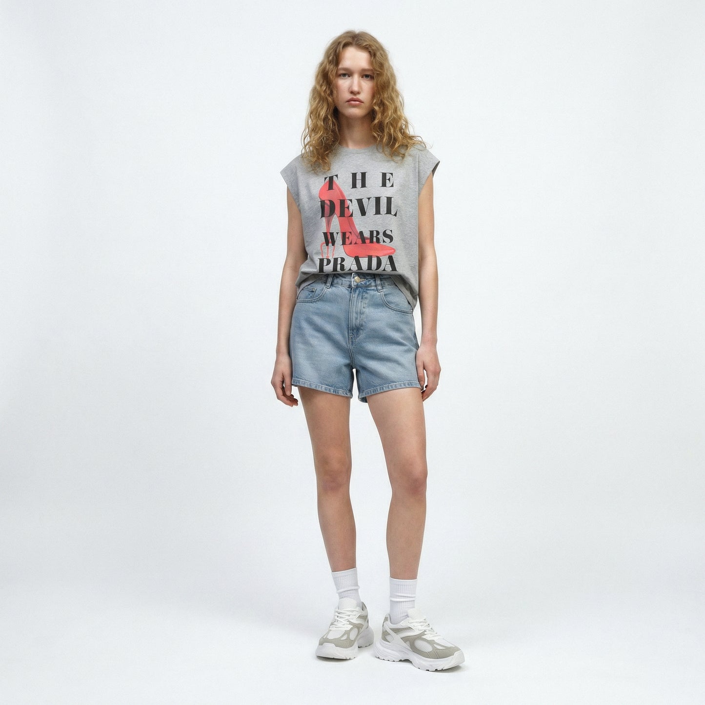 T-shirt The Devil Wears Prada Crew Neck - Grey