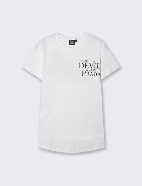 T-shirt Il Diavolo veste Prada - Bianco