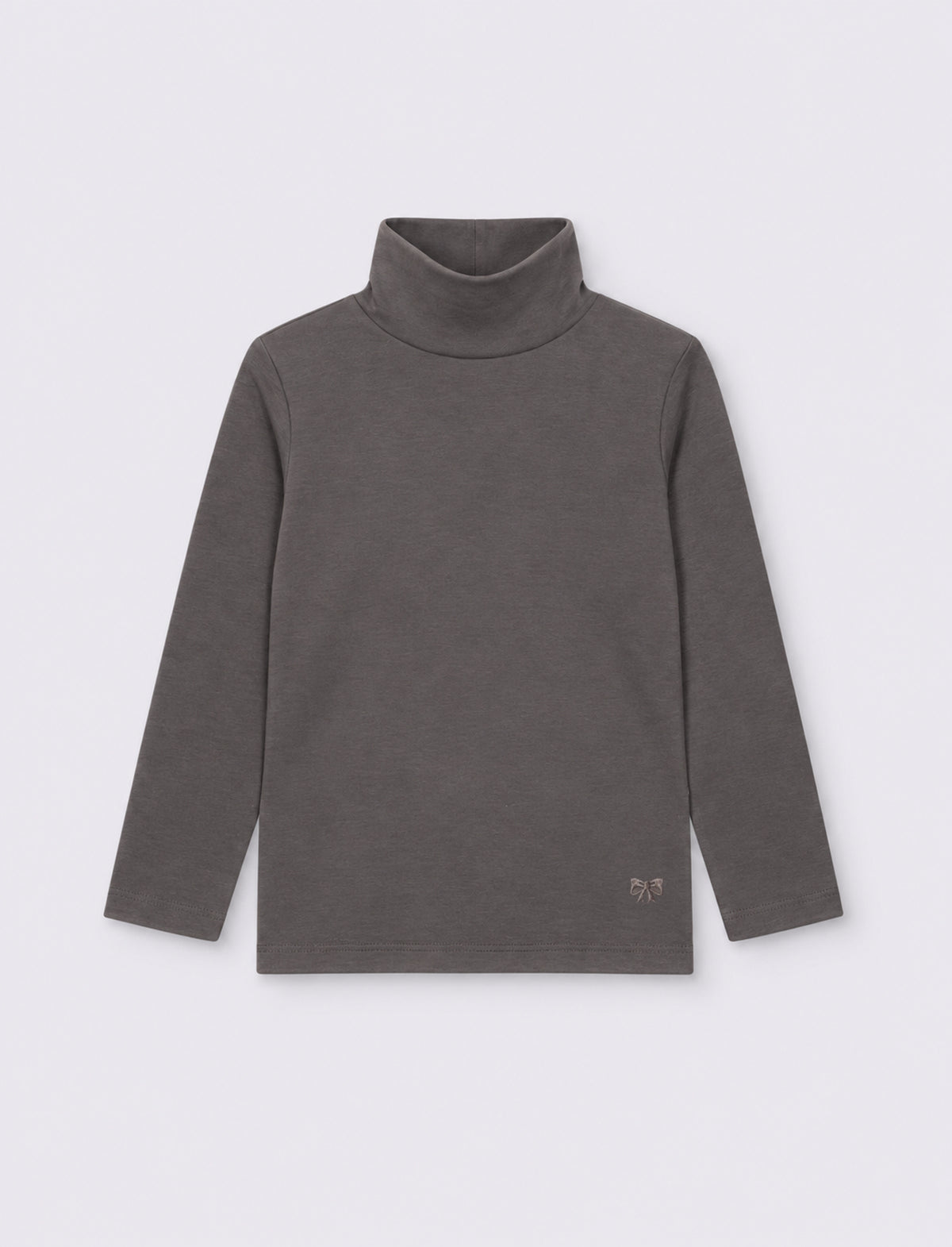 Long sleeve high neck T-shirt interlock - Grey