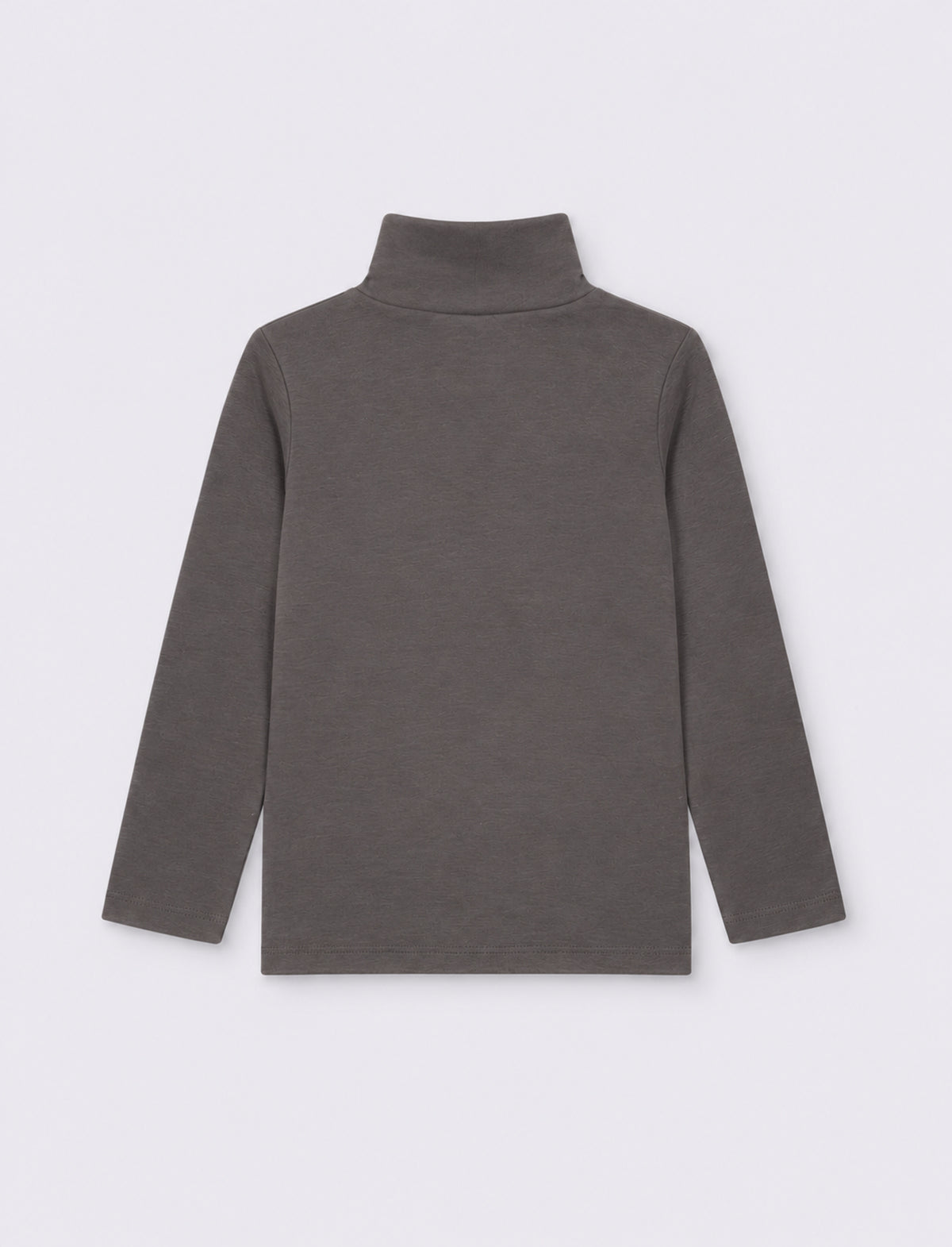 Long sleeve high neck T-shirt interlock - Grey