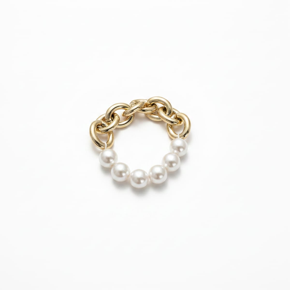 Bracciale in catena con perle eleganti - Oro