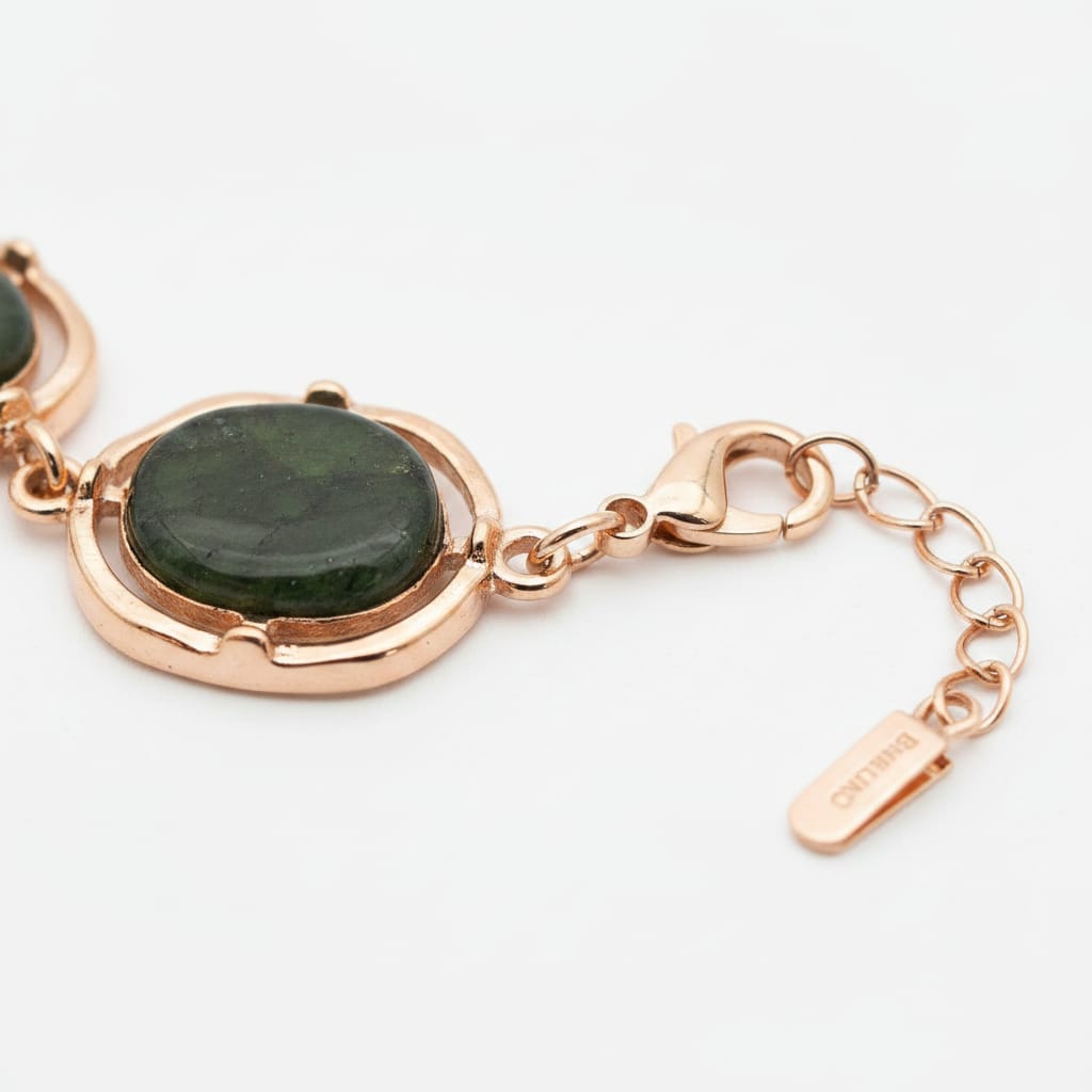 Bracciale con Pietre Asimmetriche - Verde