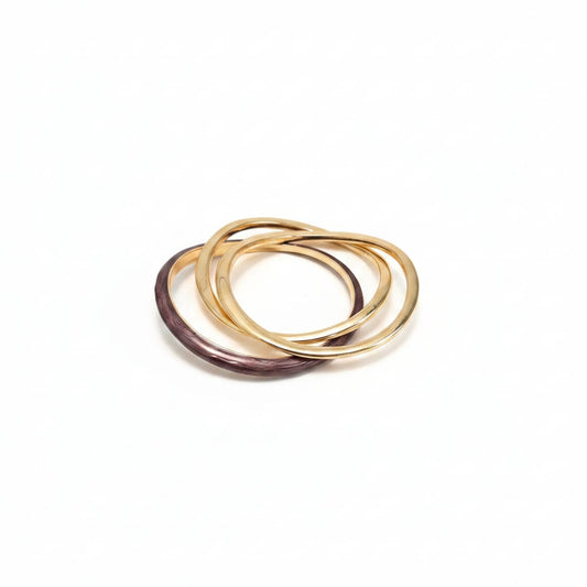 Bracciali rigidi: 3 smaltati per te - Viola