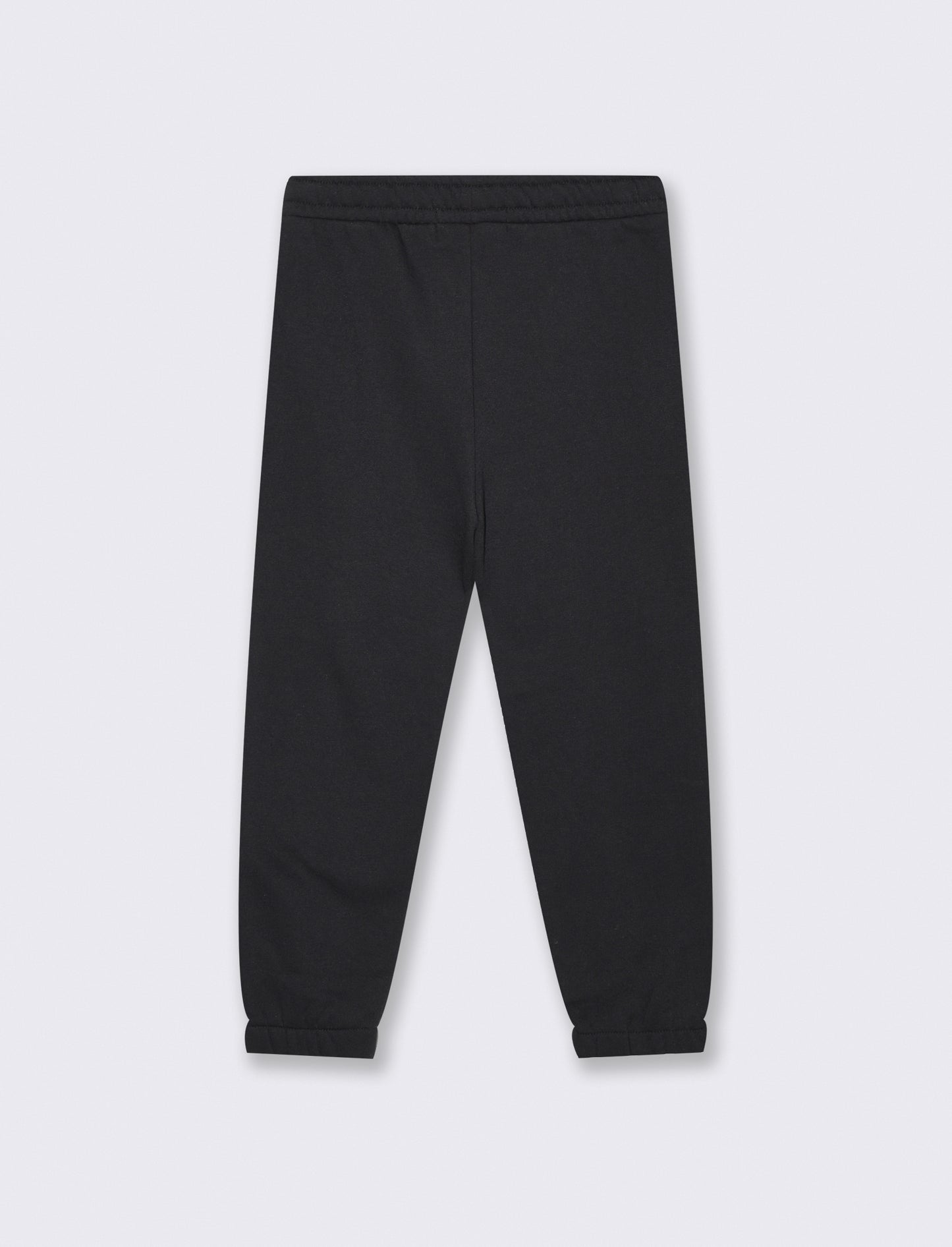 Jogger Garzato in Felpa Misto Cotone - Nero