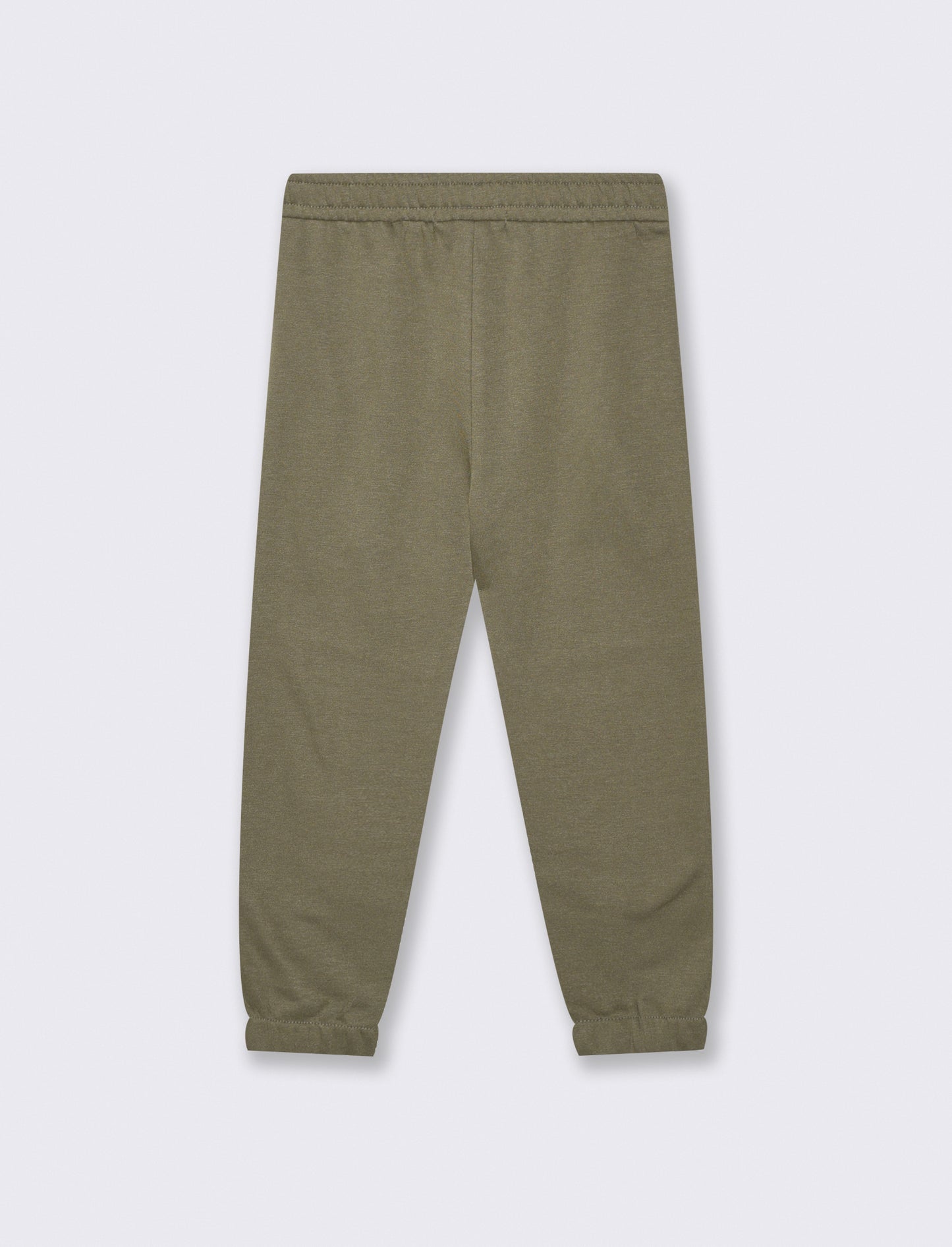 Jogger Garzato in Felpa Misto Cotone - Verde militare