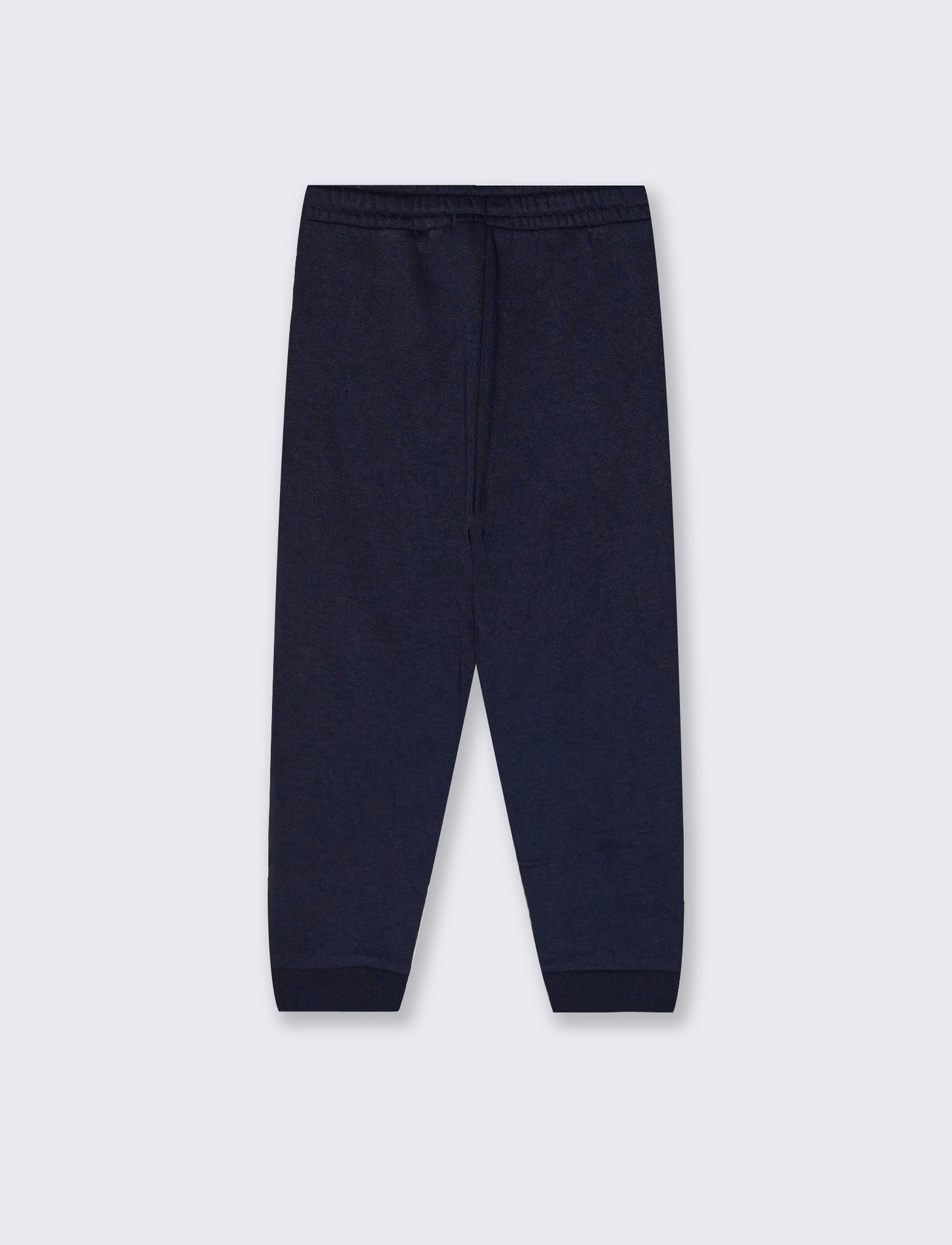 Jogger in felpa con stampa e tasche - Blu