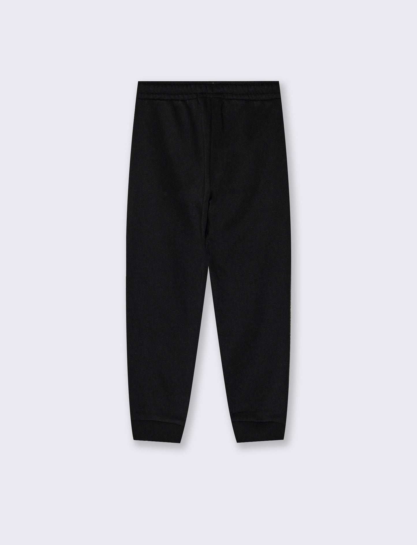 Sweatshirt Joggers with Print and Pockets - Black
