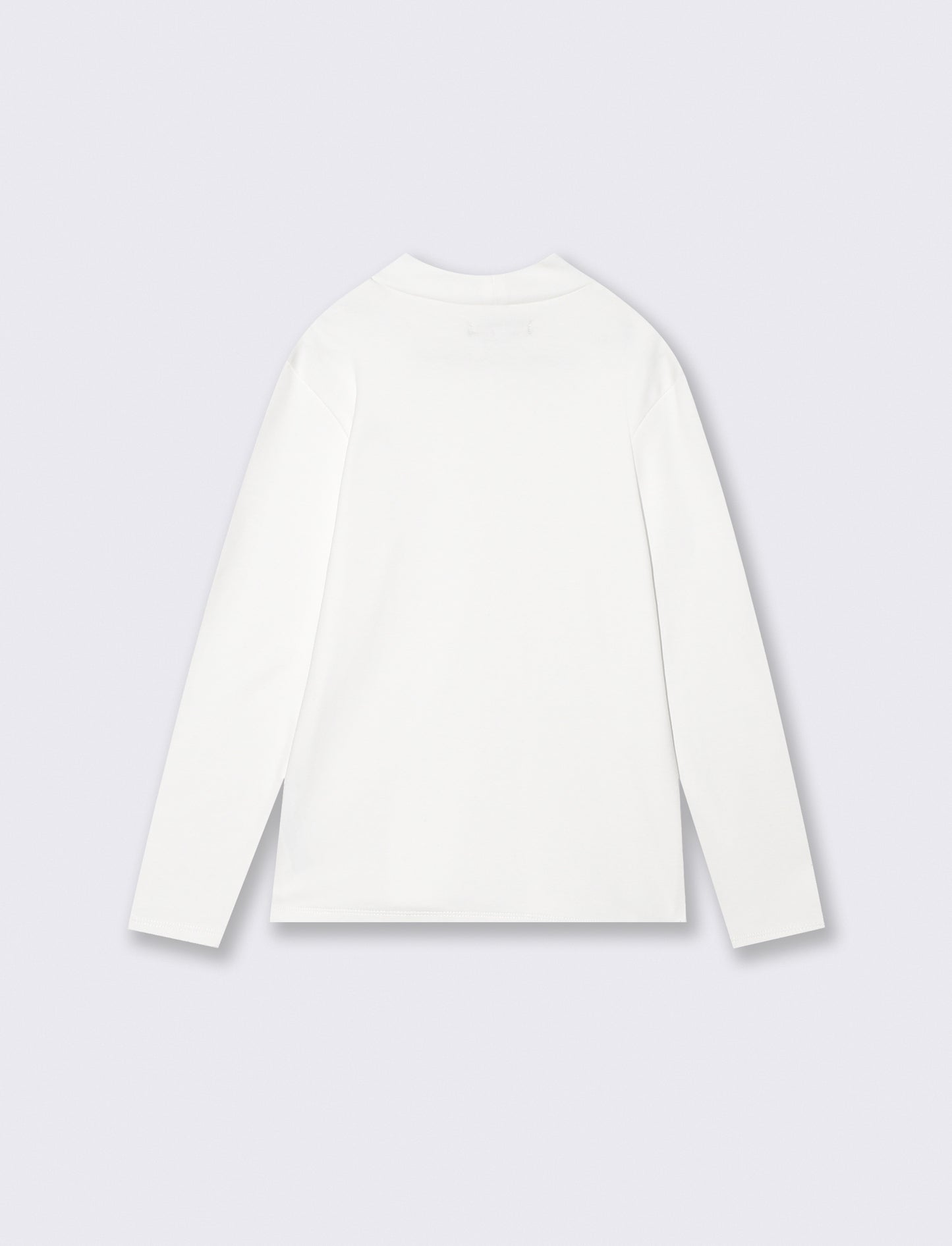 T-shirt caldo cotone maniche lunghe - Bianco latte