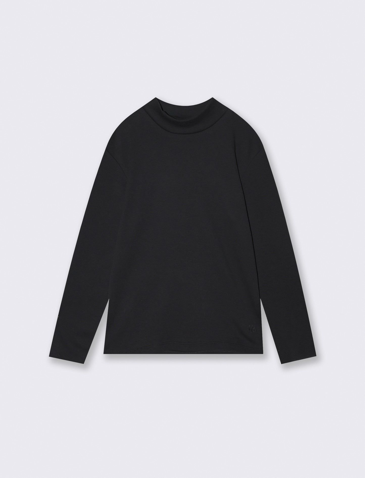 Long Sleeve Cotton T-Shirt - Black