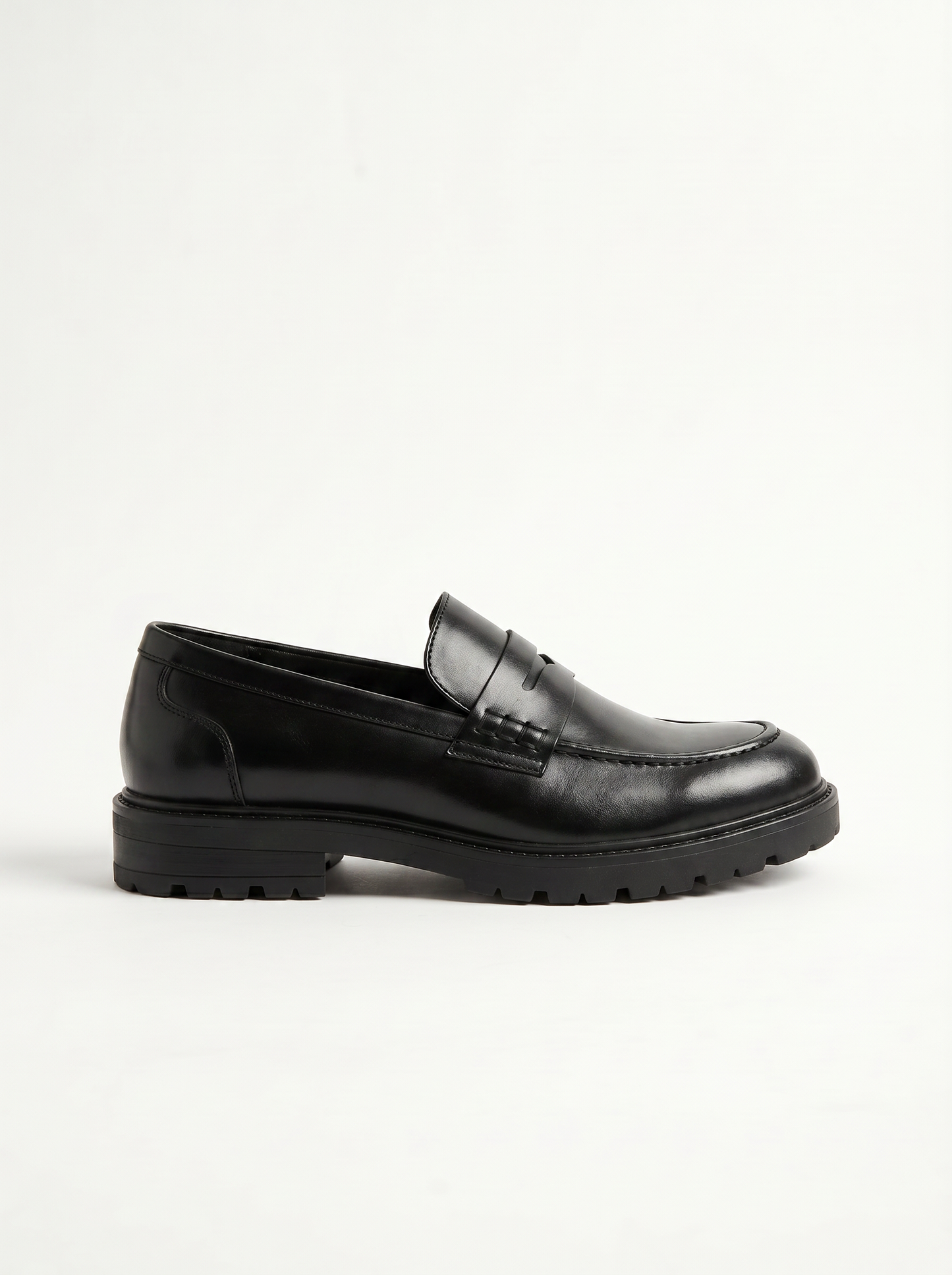 Classic men's moccasin in polyurethane - Black