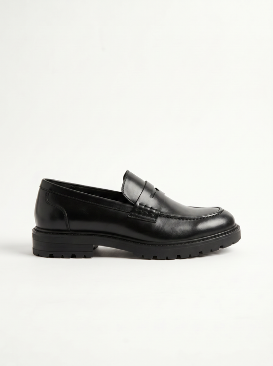 Mocassino classico da uomo in poliuretano - Nero