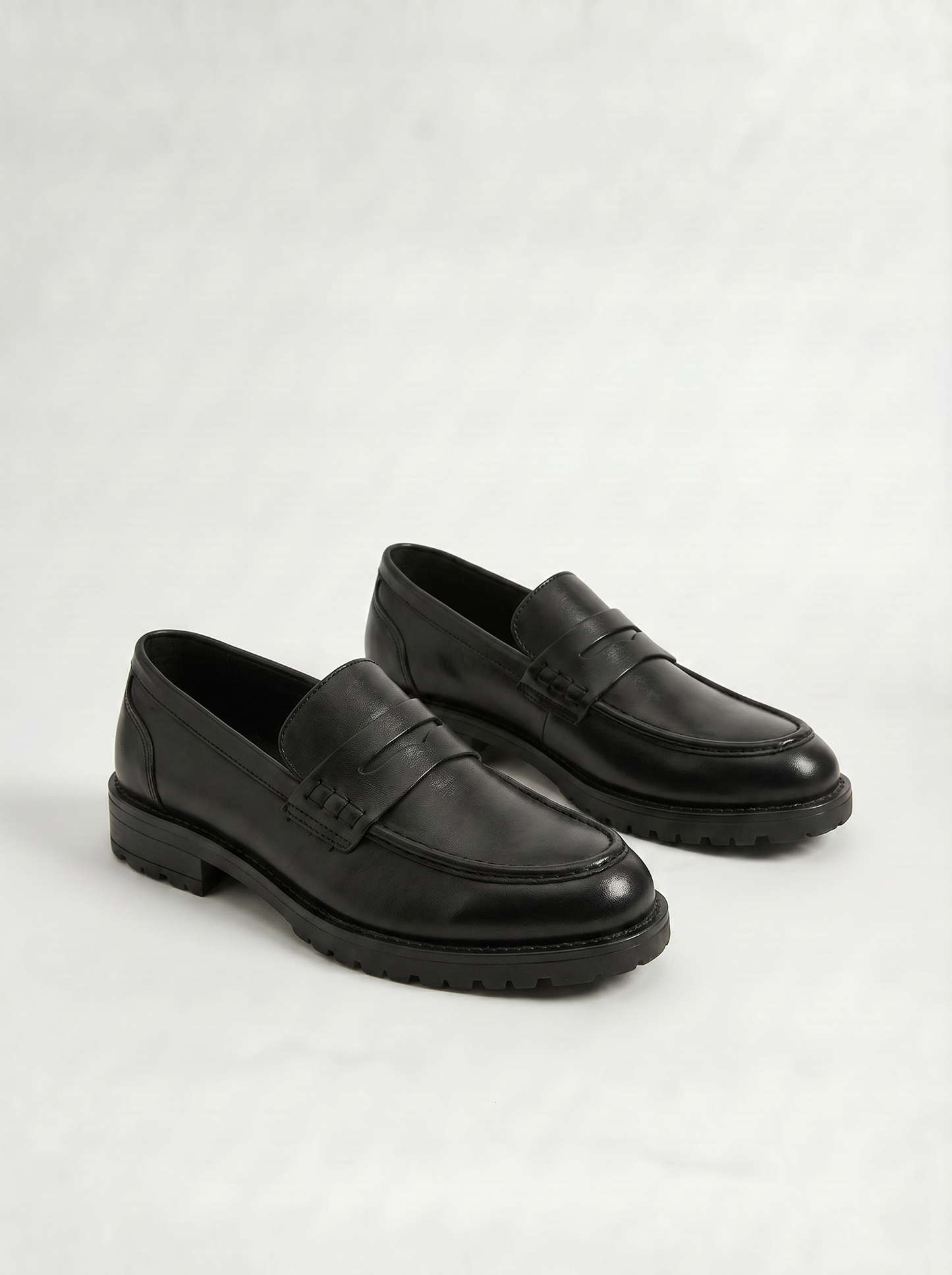 Classic men's moccasin in polyurethane - Black