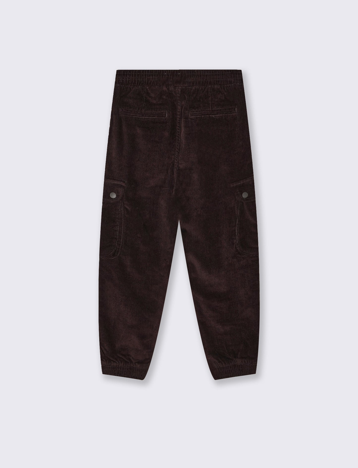 Jogger cargo in velluto a coste per l'inverno - Marrone cioccolato