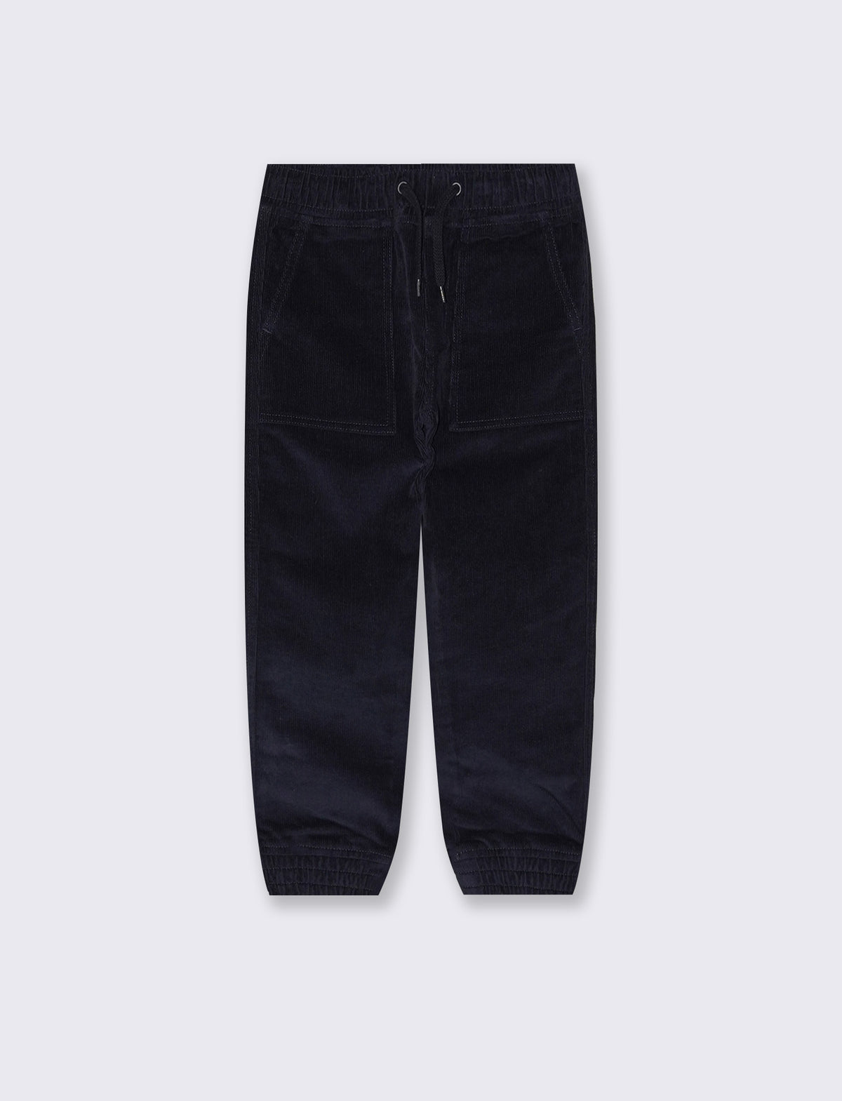 Corduroy joggers for winter - Blue