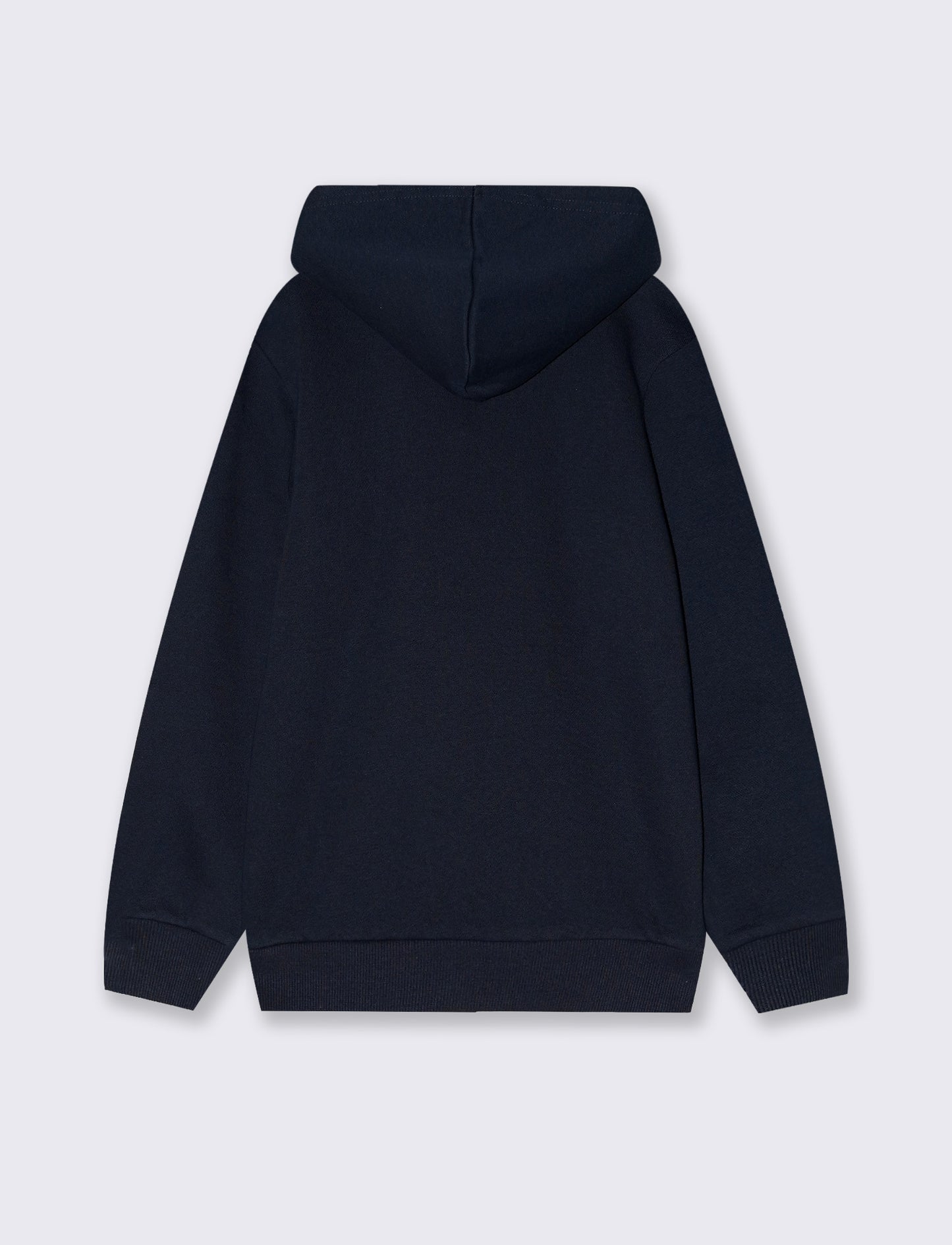 Hoodie with stylish maxi print - Blue
