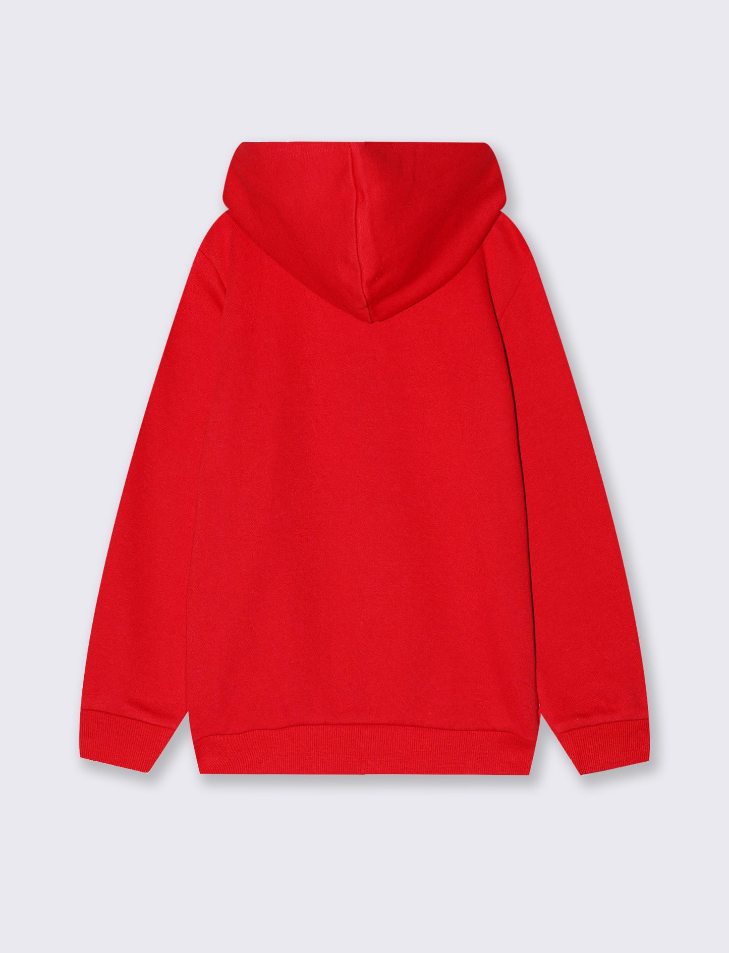 Hoodie with stylish maxi print - Red