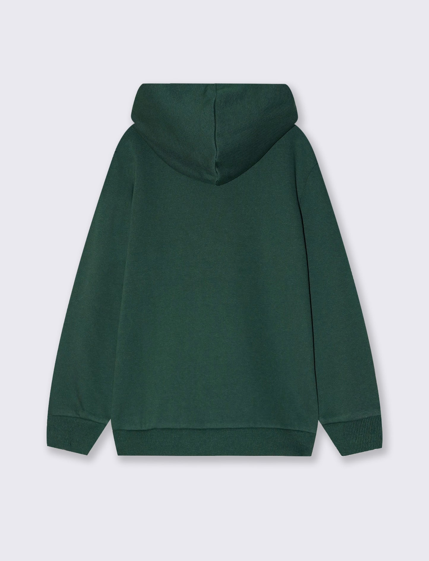 Hoodie with stylish maxi print - Green