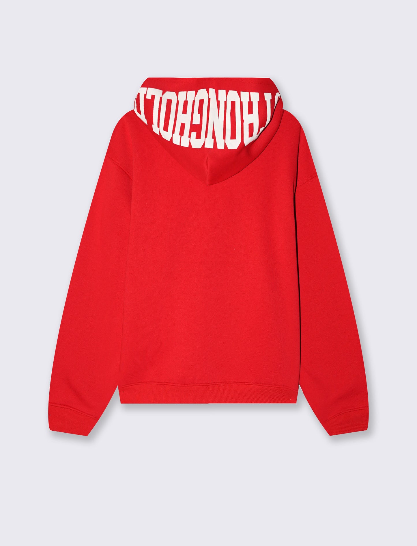 Felpa con cappuccio e stampe puff trendy - Rosso