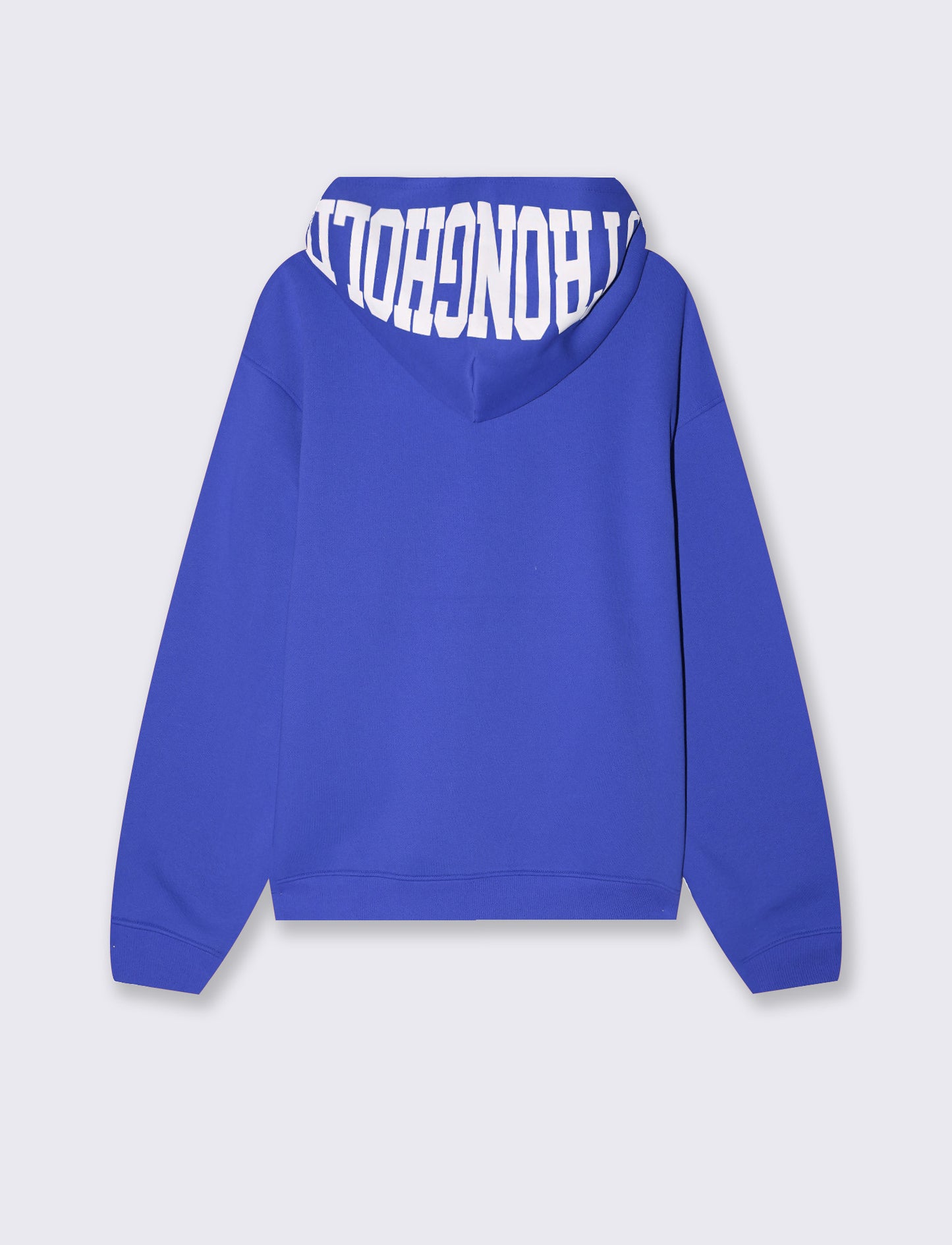 Trendy hooded sweatshirt with puff prints - Blue
