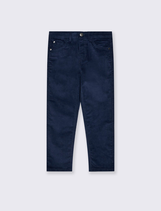 Corduroy 5-pocket pants - Blue
