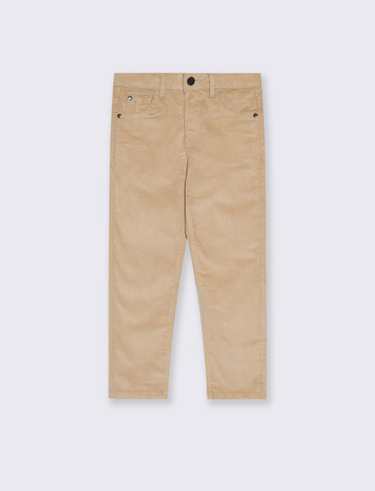 Corduroy 5-pocket pants - Beige