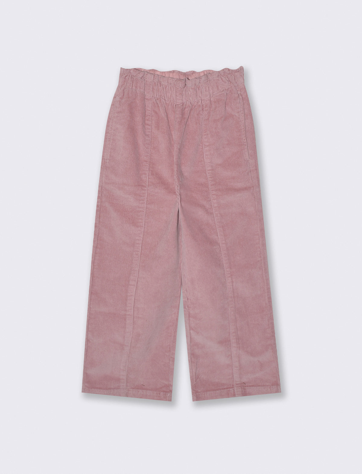 Wide Leg Stretch Velvet Pants - Pink