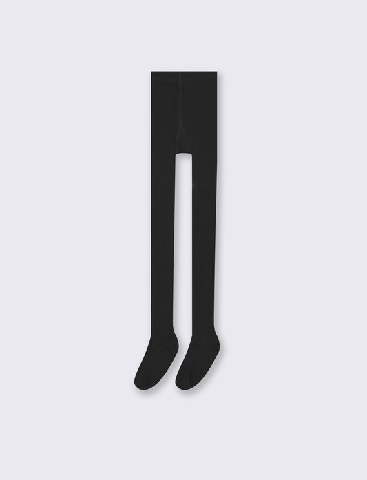 Glitter and Metallic Effect Girls' Socks - Black