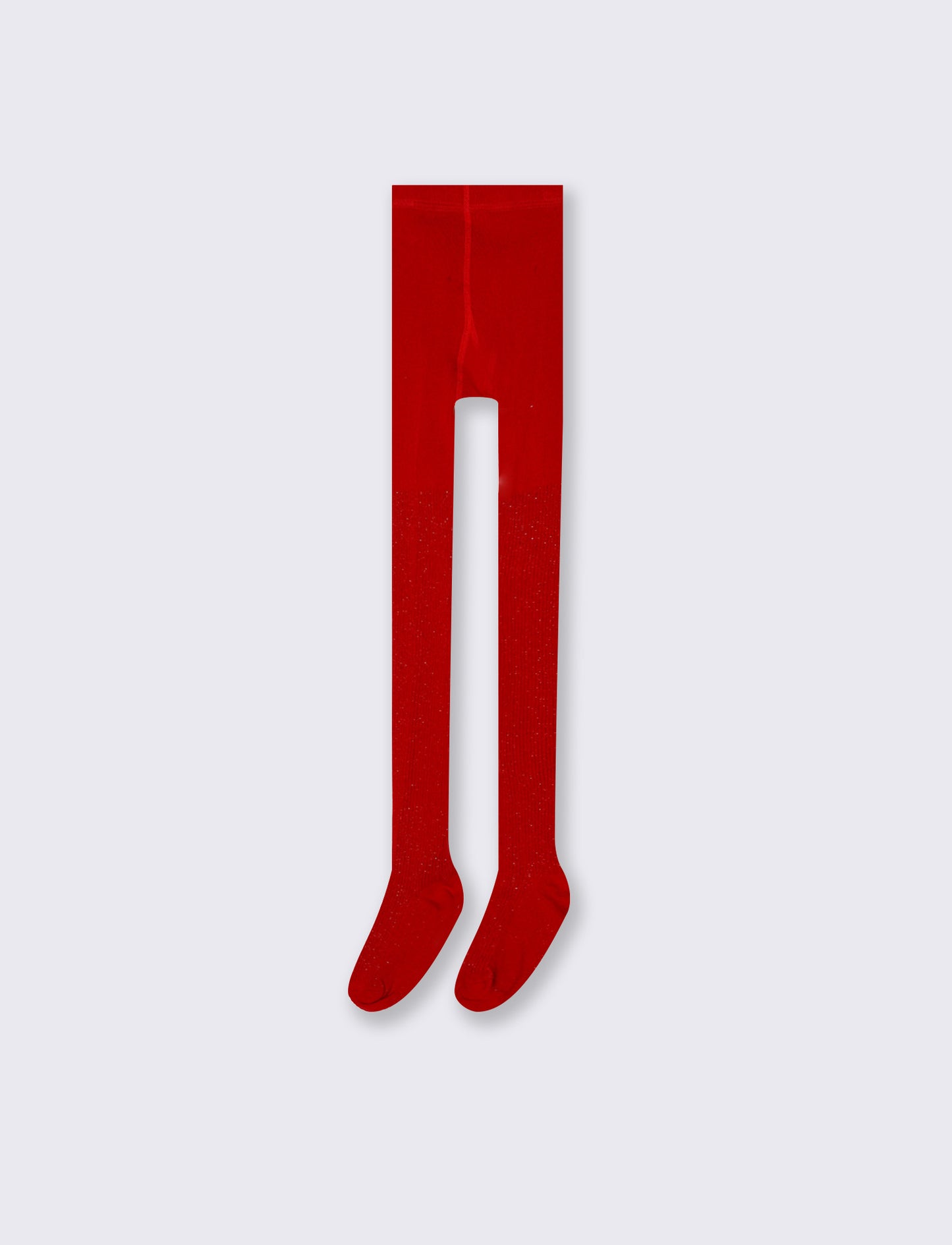 Glitter and Metallic Effect Girls' Socks - Red