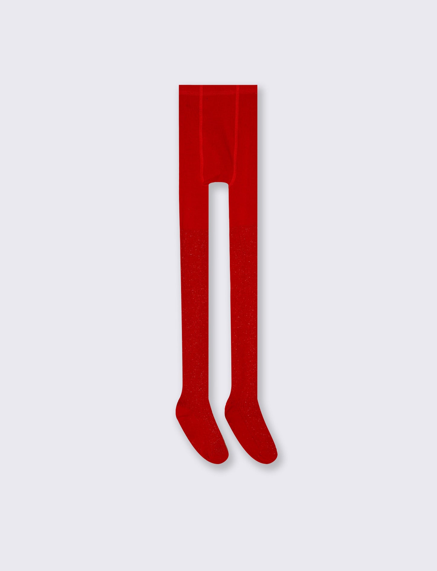 Glitter and Metallic Effect Girls' Socks - Red