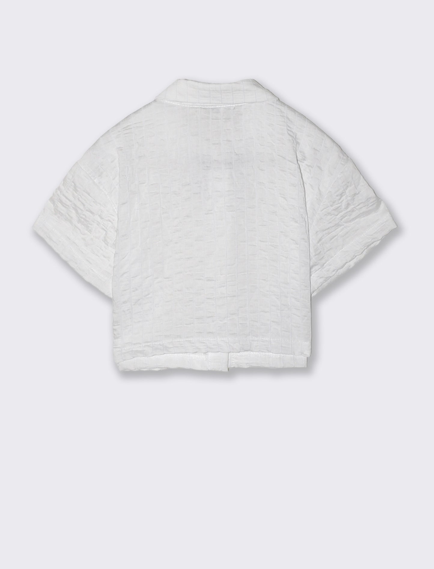 Camicia manica corta da bambina - Bianco