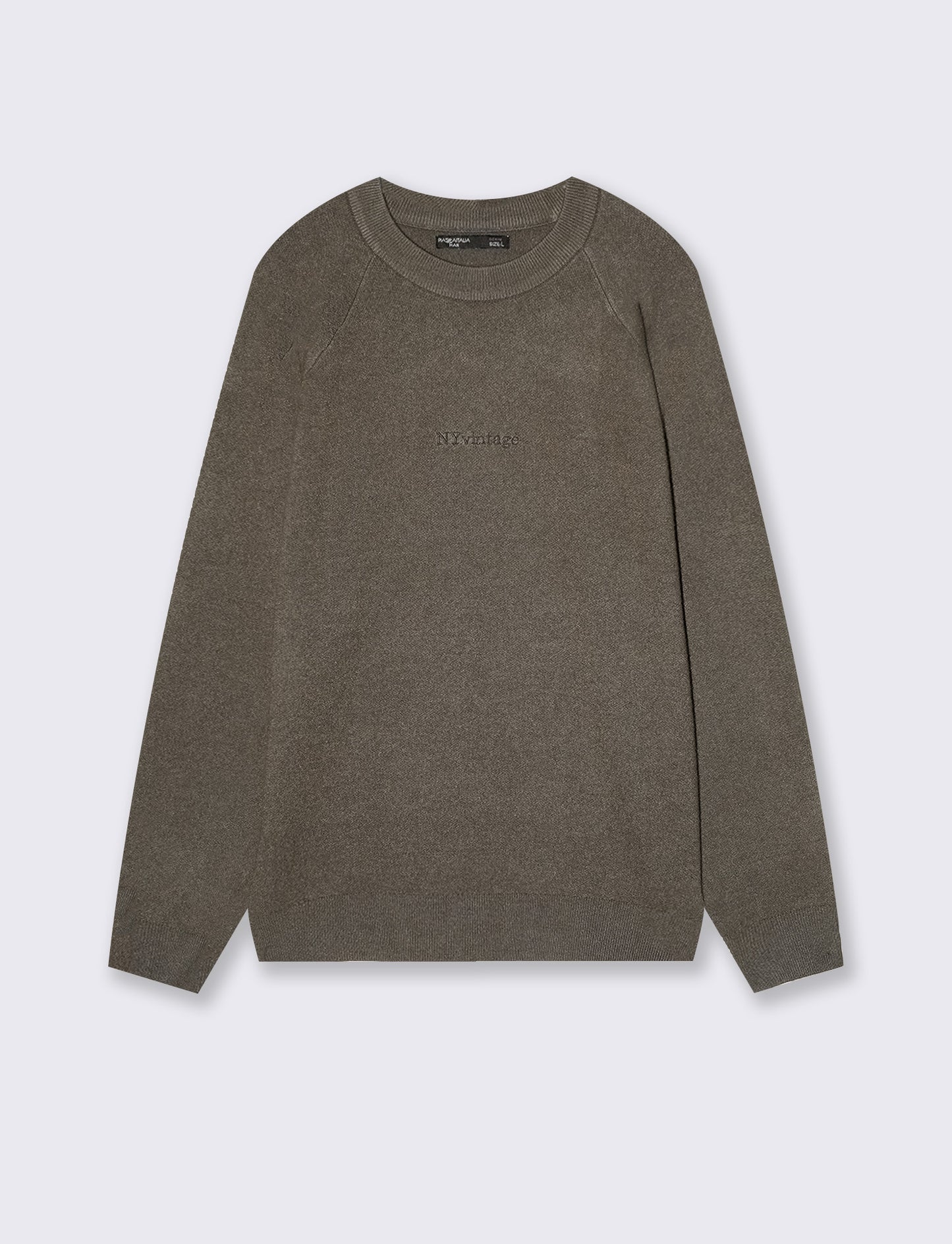 Crew neck sweatshirt with embroidery - Green