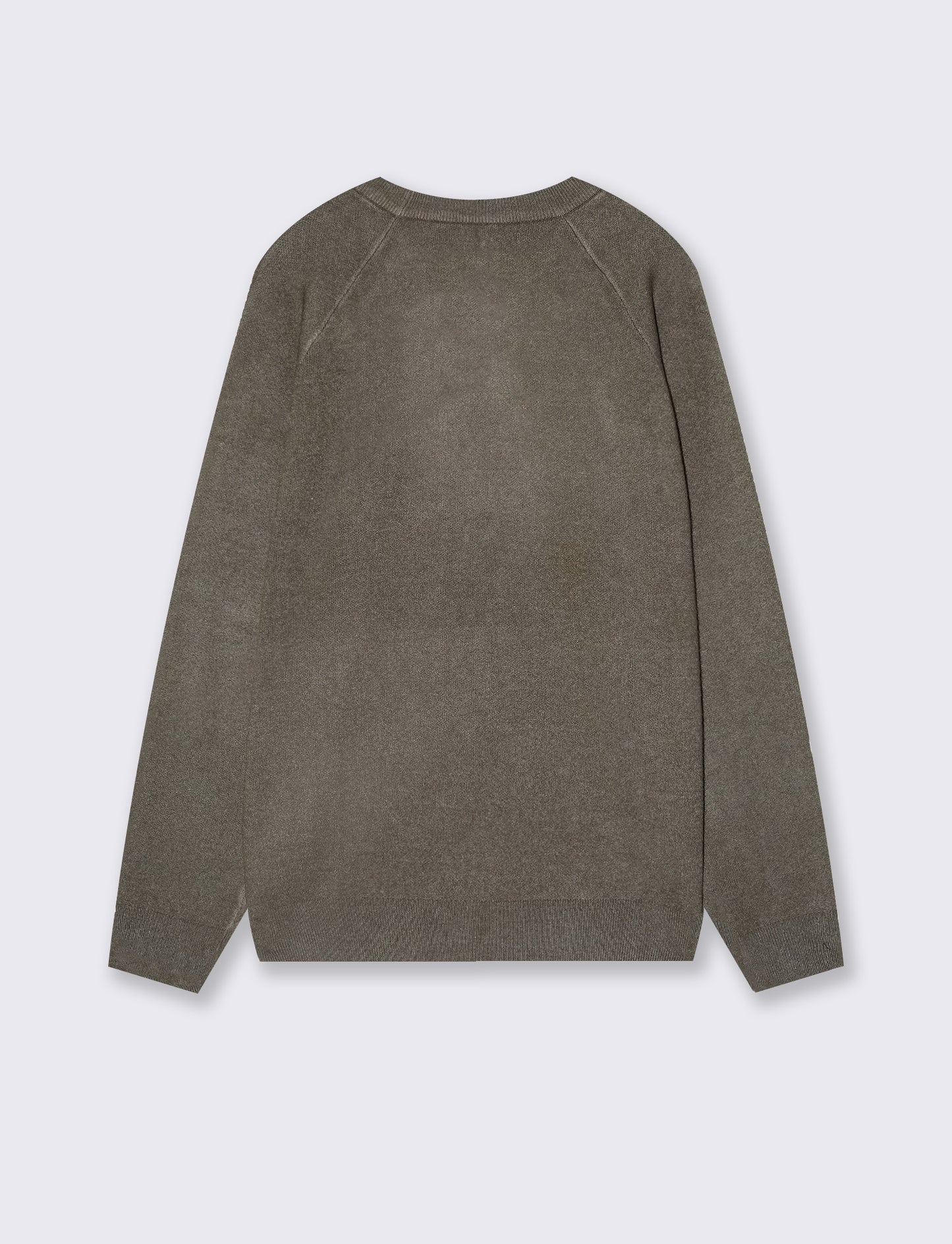 Crew neck sweatshirt with embroidery - Green