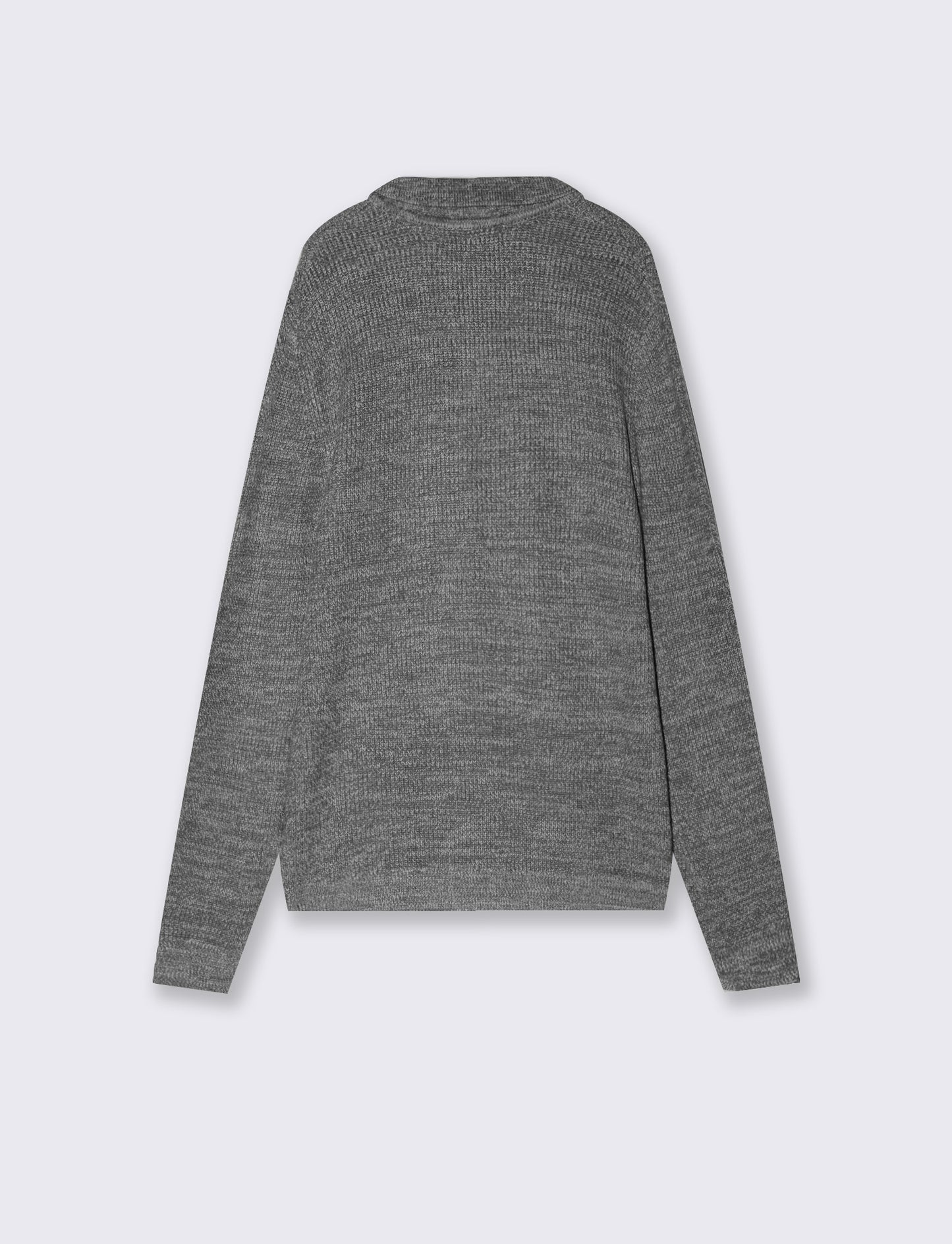Maglia polo in misto viscosa effetto twist - Nero