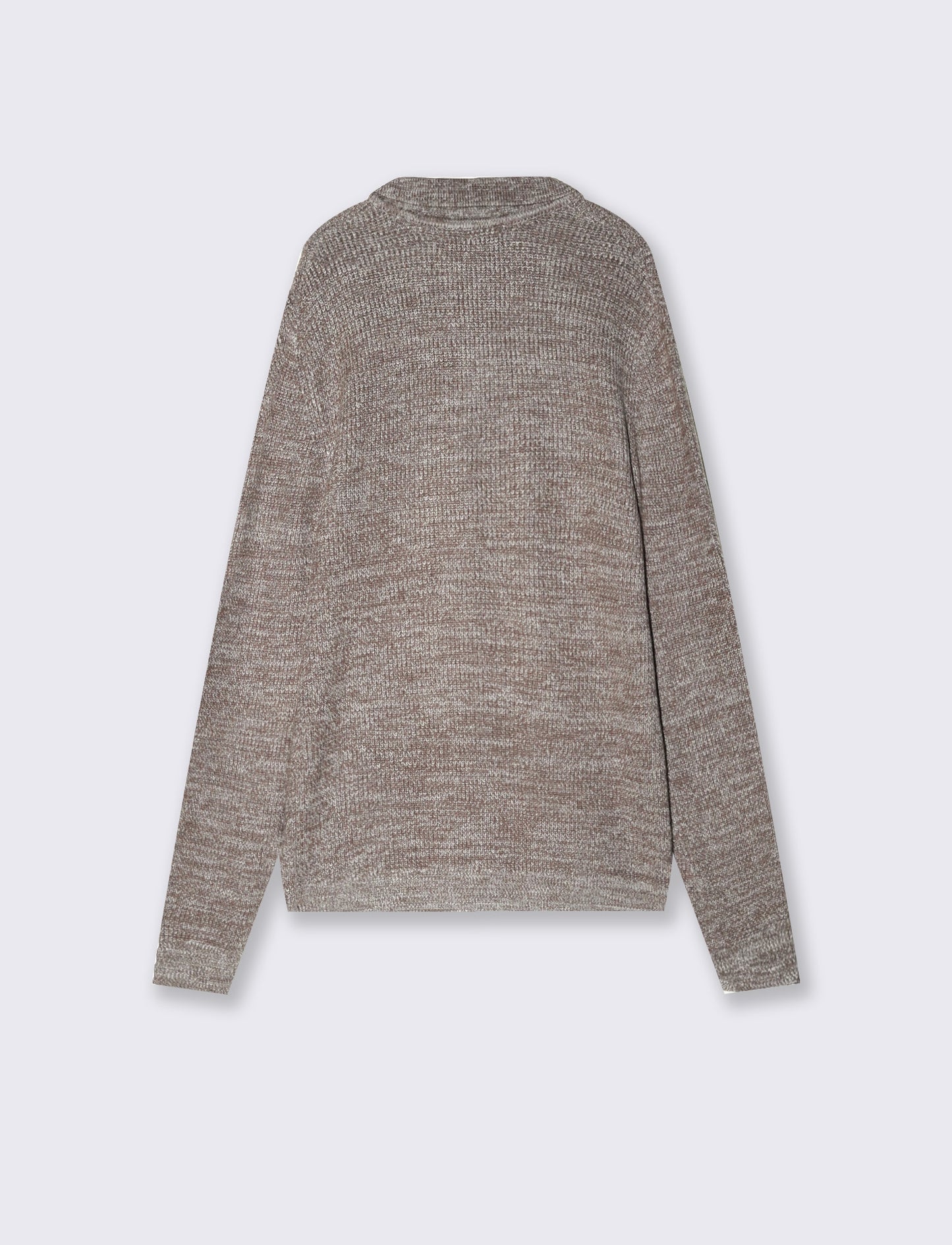 Maglia polo in misto viscosa effetto twist - Grigio fango