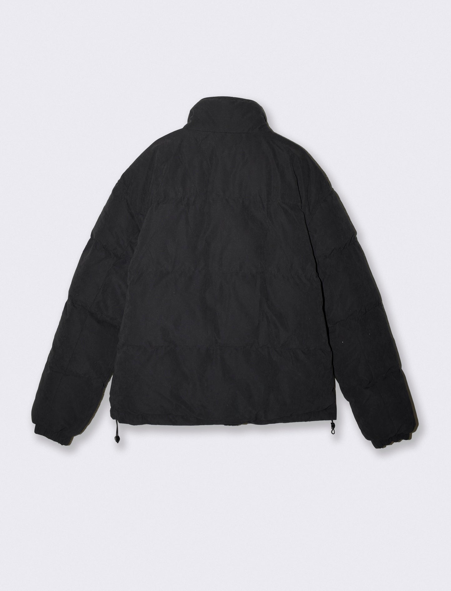 Giubbotto imbottito effetto nabuk elegante - Nero