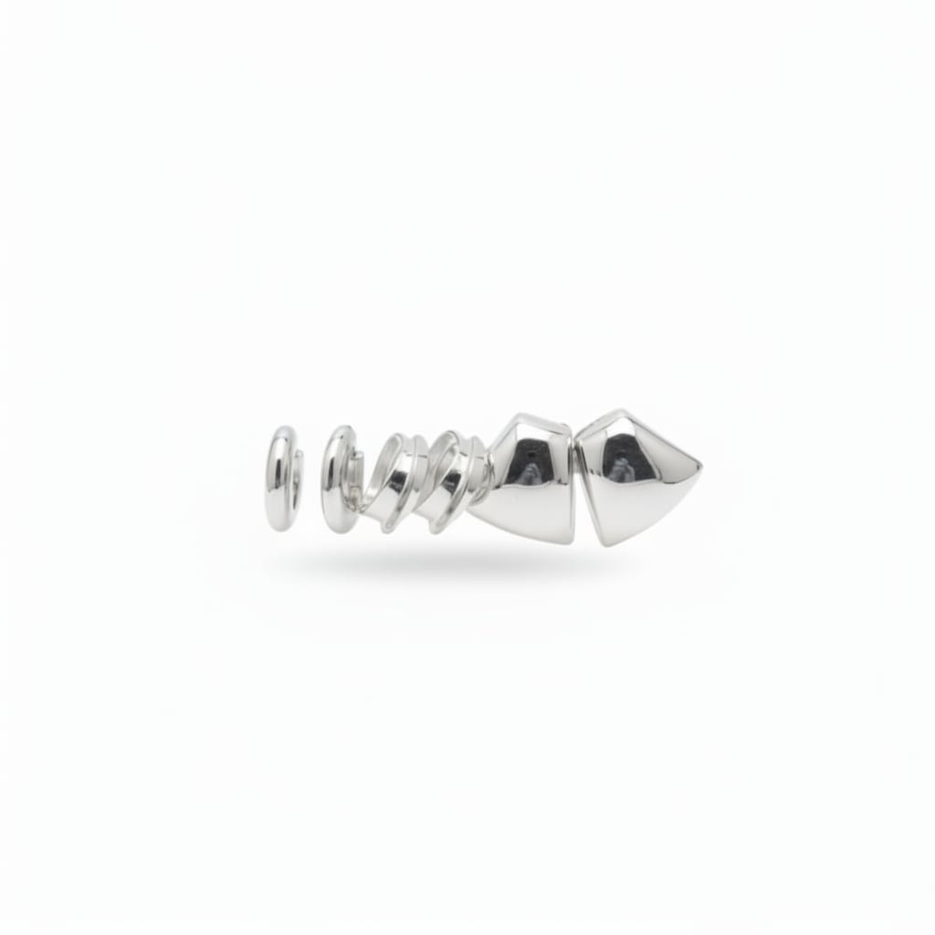 Orecchini: 3 paia in forme diverse - Argento
