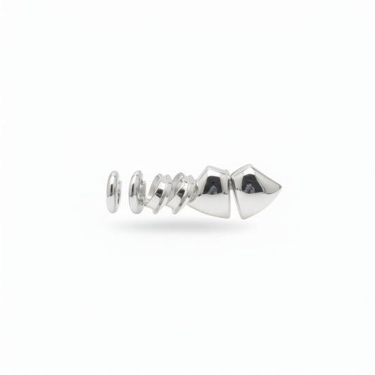 Orecchini: 3 paia in forme diverse - Argento