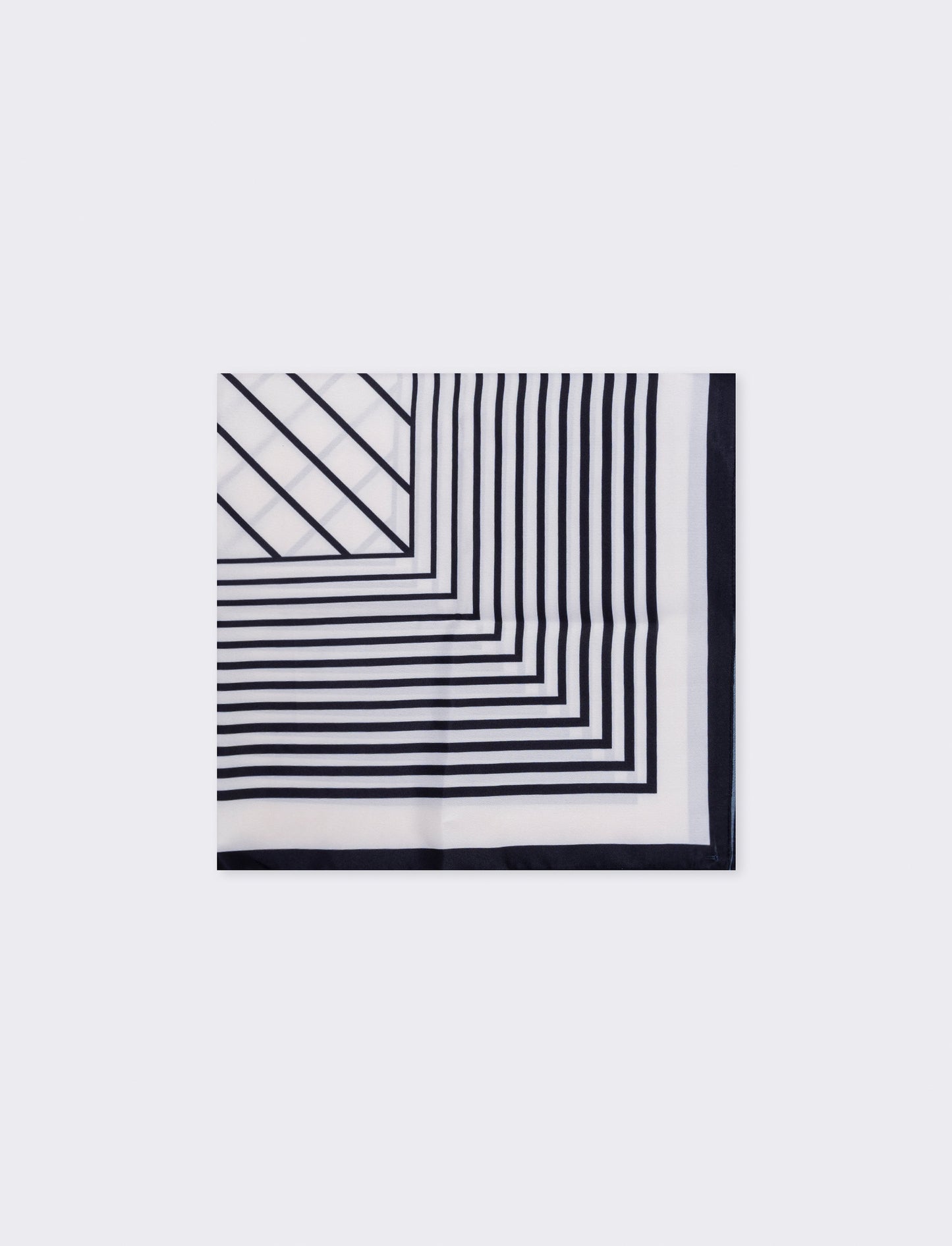 Foulard 70x70 con stampe geometriche - Bianco