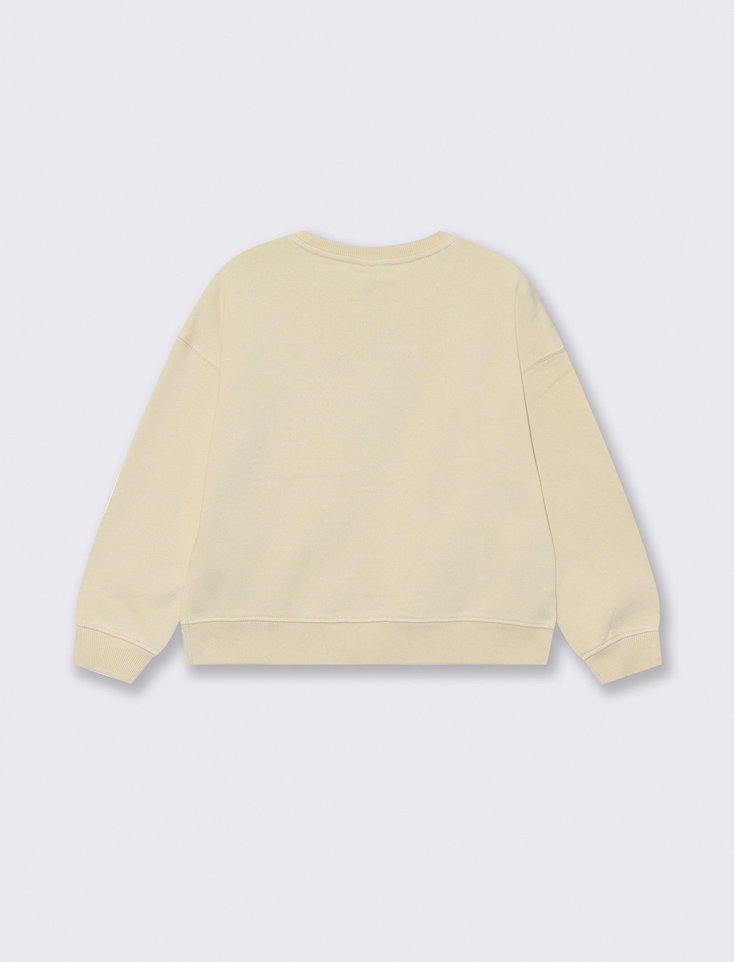 Felpa girocollo sporty-chic per bambina - Beige