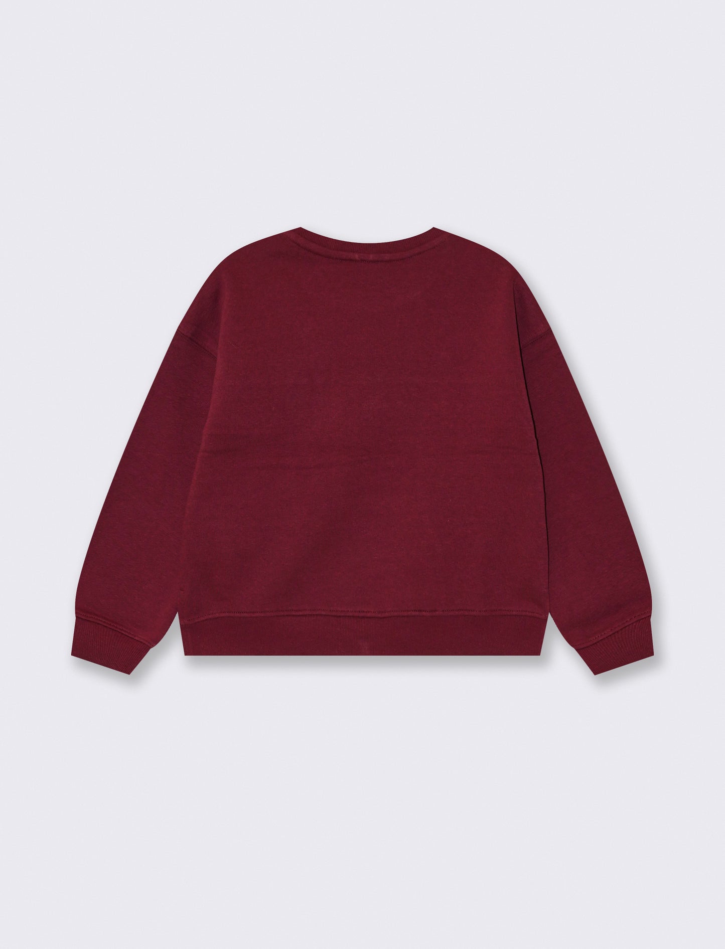 Felpa girocollo sporty-chic per bambina - Ciliegia