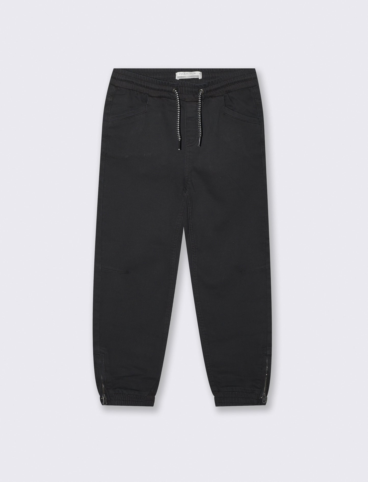 Pantaloni jogger in cotone cool e dinamici - Nero