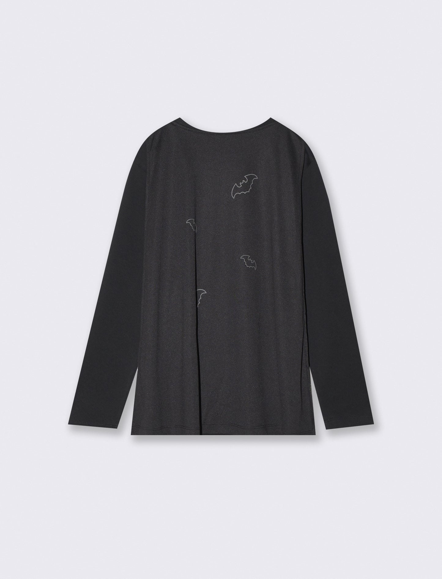 T-shirt Halloween con mantello removibile - Nero