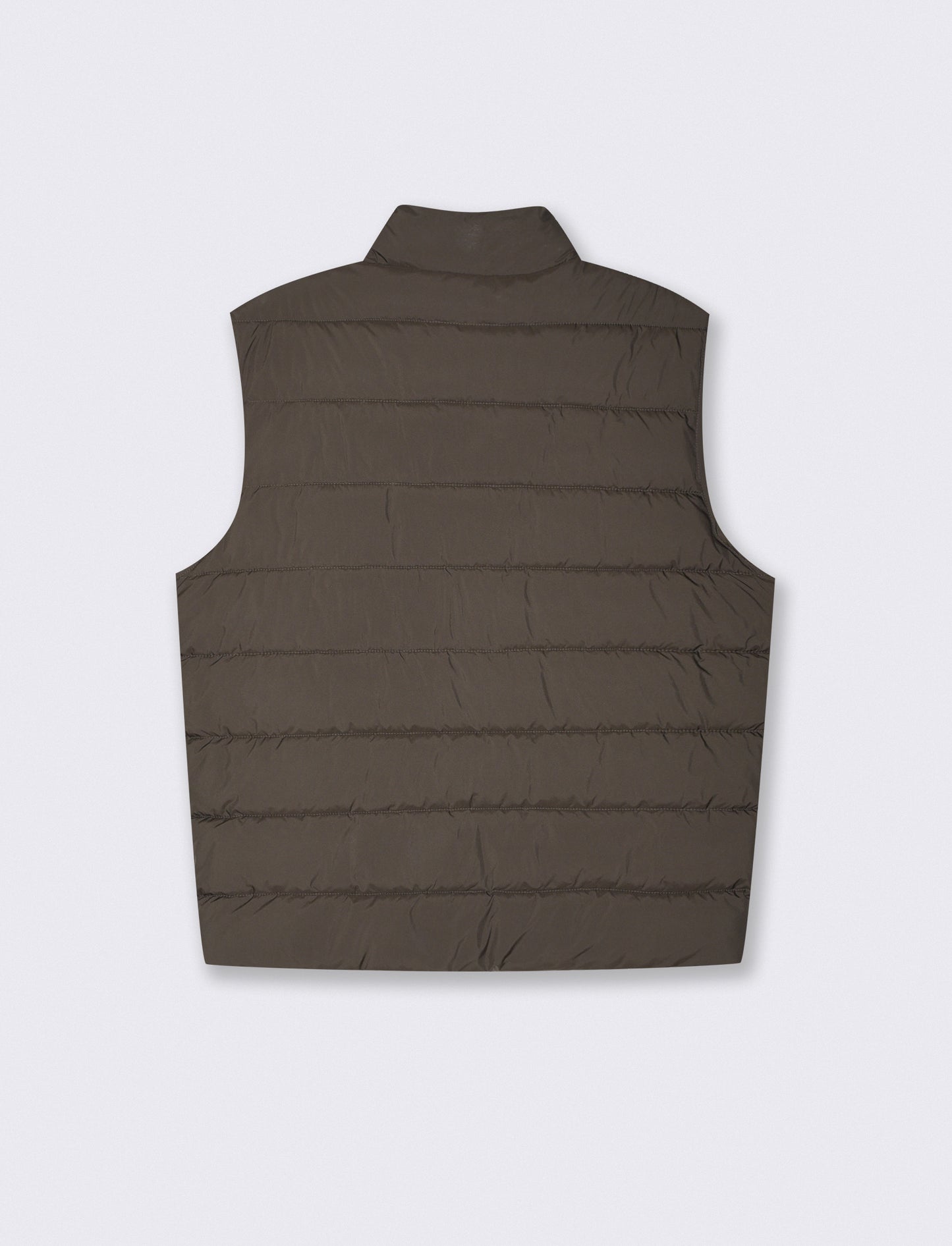 Sleeveless packable down jacket - Brown