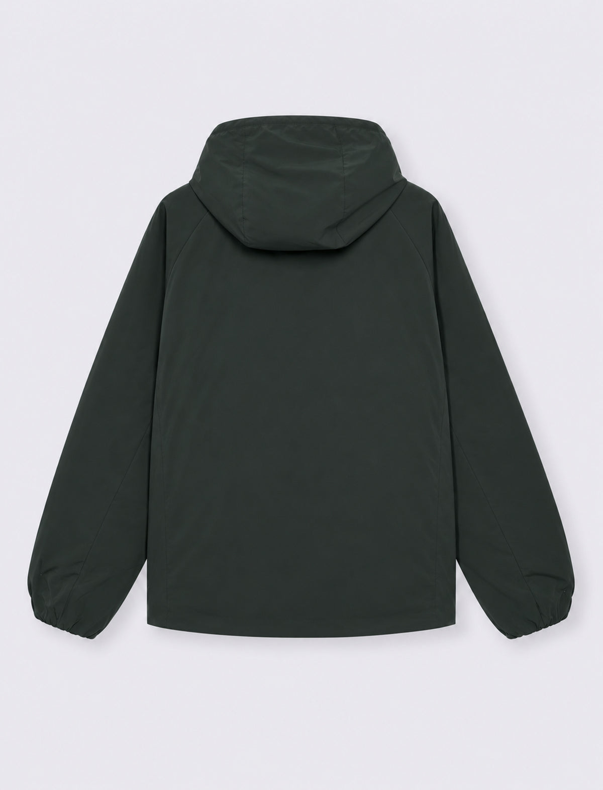 Ripstop hooded jacket with zipper - Green