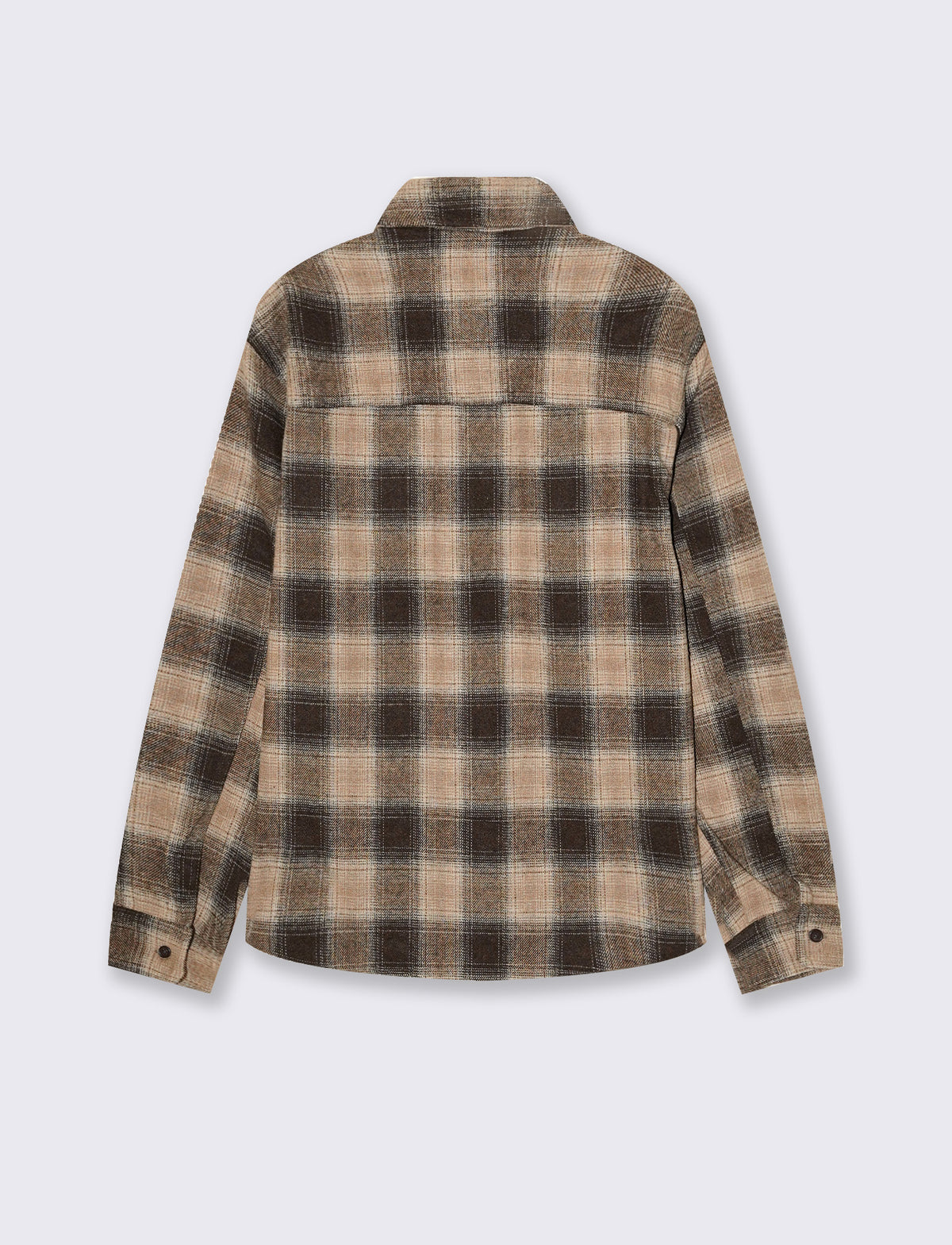 Camicia Flanella Quadri Relaxed Fit - Moro